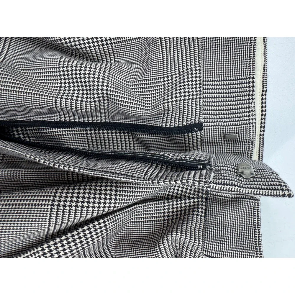 Polo Ralph Lauren Mens 32x30 Glen Plaid Pleated Cuffed Cotton Dress Pants Brown